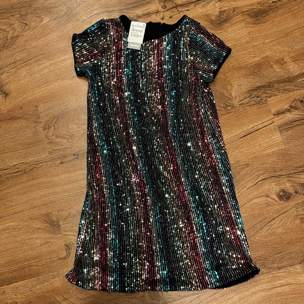 New with tags size 12 girls sequin dress